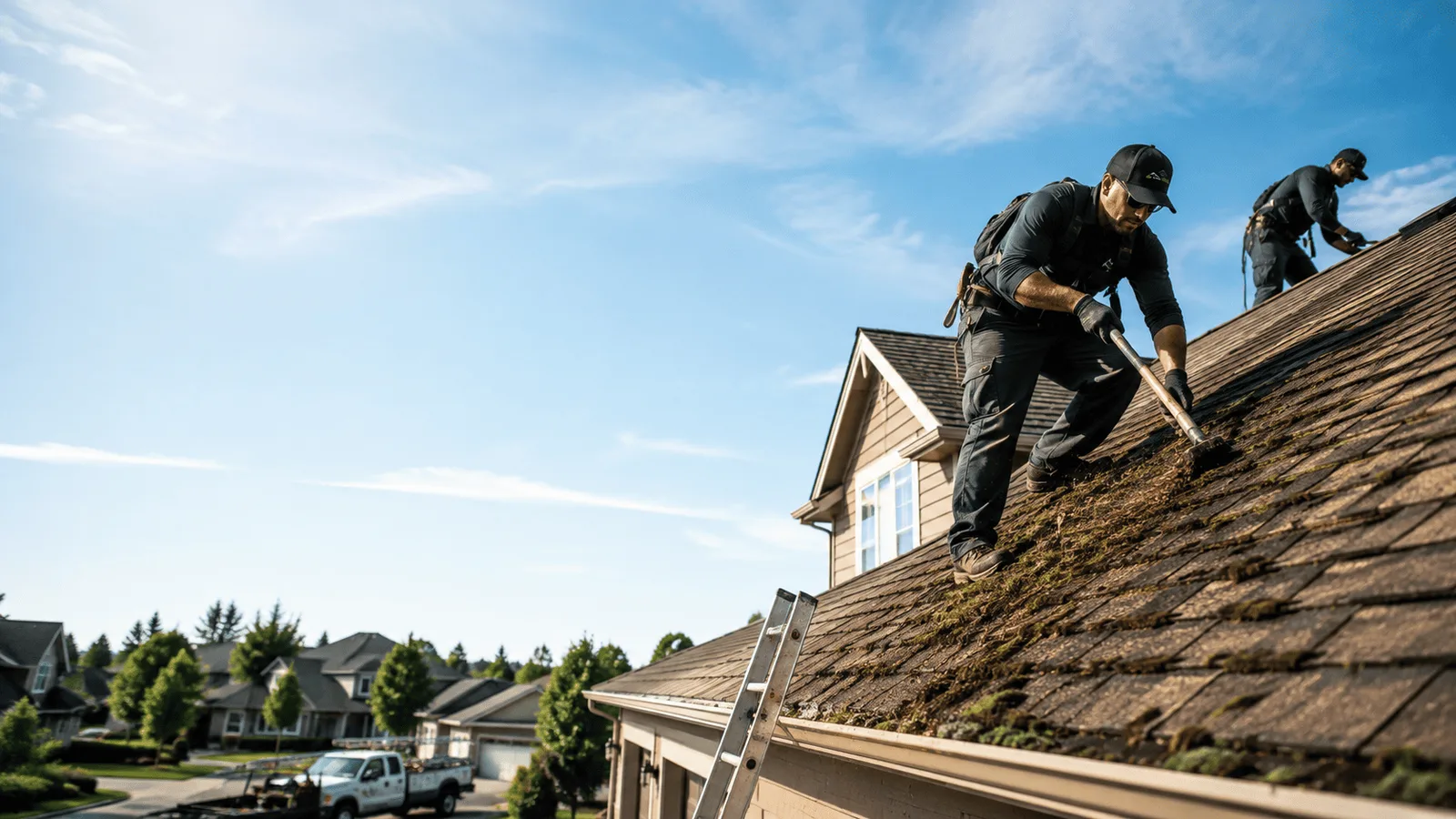 Roof Moss Removal in Dedham, MA near me